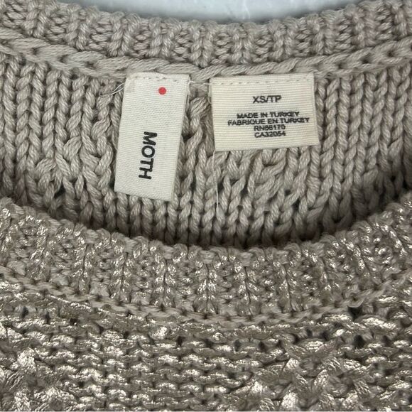 Anthropologie Gold Sleeveless Sweater - Picture 3 of 5